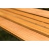 Gardenised Wooden Outdoor Park Patio Garden Yard Bench with Designed Steel Armrest and Legs - 4 of 4