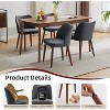 2PCS Dining Chair,Upholstered Dining Chair with Wood Legs, Wing Backrest,Kitchen Chairs with Thick Cushions for Dining Room, Living Room - 3 of 4