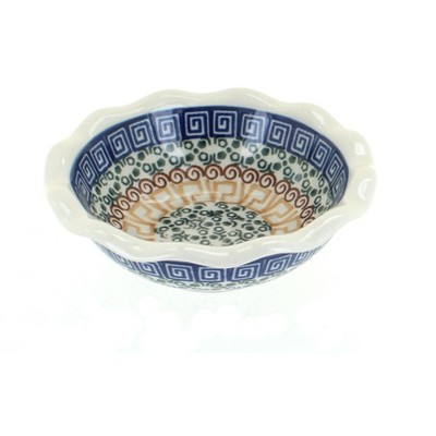 Blue Rose Polish Pottery Athena Small Scallop Dish