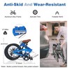 NAYSAYE 20 Inch Folding City Bike Lightweight Aluminum Frame 7 Speed for Commuting and Travel, Blue, 57.09"*24.8"*39.37" - 3 of 4