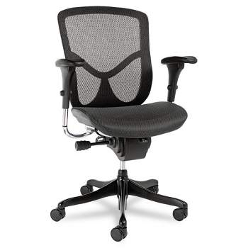 Alera Alera EQ Series Ergonomic Multifunction Mid-Back Mesh Chair, Supports Up to 250 lb, Black
