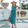 Women's Scoop Neck Side Slit Maxi Dress - Cupshe - 4 of 4