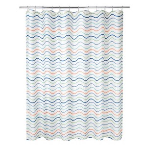 LunaLulinlk Fabric Shower Curtain with Hooks - 1 of 4