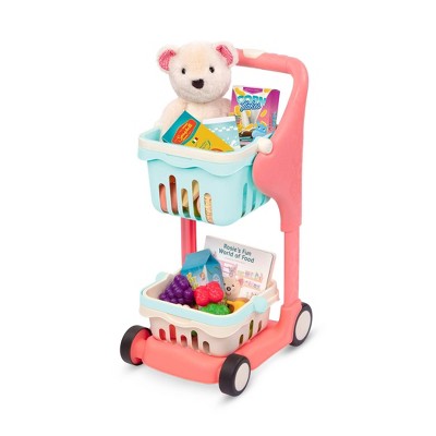B. play -  Shopping Cart Set, Teddy Bear & Book - Shop & Glow Toy Cart