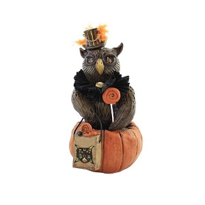 Charles Mcclenning 8.0 Inch Oliver Halloween Owl Figurines - 1 of 3