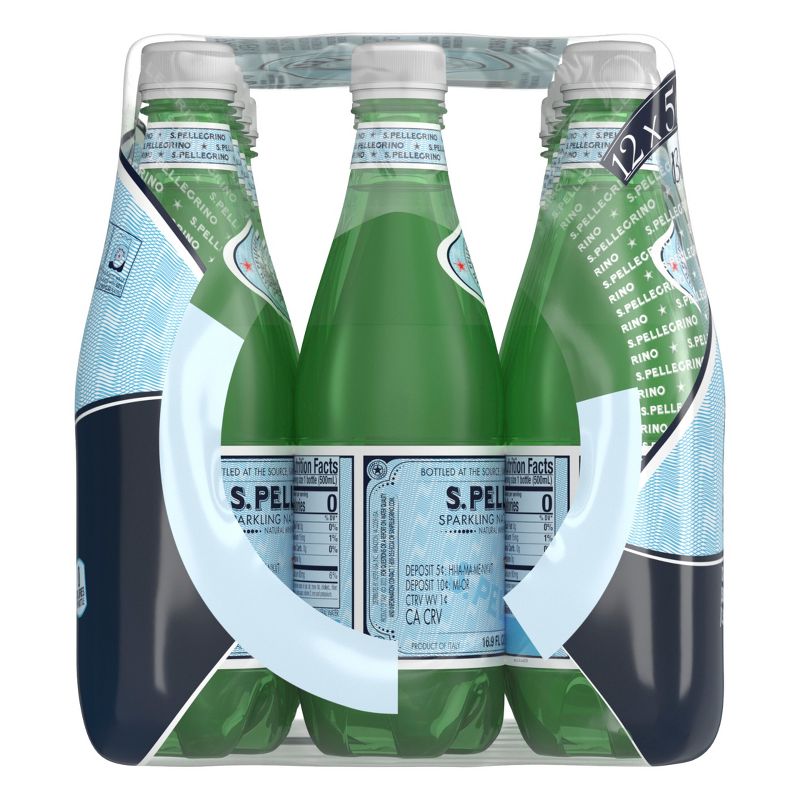 San Pellegrino Sparkling Natural Mineral Water - 12pk/16.9 fl oz Bottles, 3 of 6