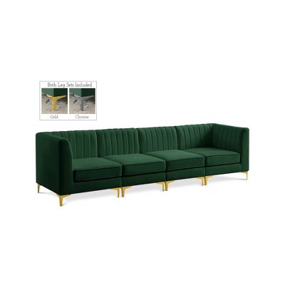 Meridian Furniture,Alina Velvet Modular Sofa