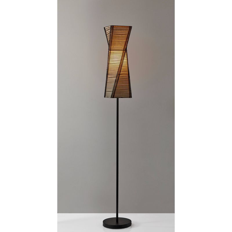 68&#34; Stix Collection Floor Lamp Brown - Adesso, 3 of 7