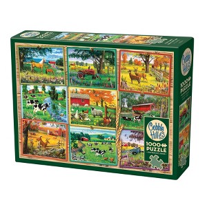 Cobble Hill 1000 Piece Puzzle: Postcards From the Farm - Reference Poster - 1 of 4