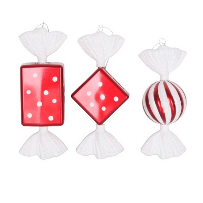Vickerman 8" Assorted Candy Ornaments 3/Pk