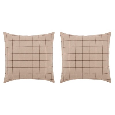 Connell Fabric Euro Sham Set of 2 26x26 VHC Brands