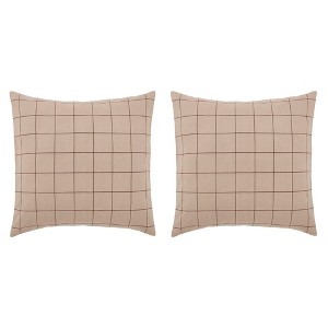 Connell Fabric Euro Sham Set of 2 26x26 VHC Brands - 1 of 4