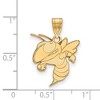 Black Bow Jewelry 14k Yellow Gold Georgia Tech Yellow Jackets NCAA Large Pendant - 2 of 3