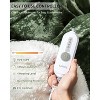 Washable Electric Heated Throw, Double-Side Velvet Soft Fast Heating Blanket, Heat Levels & Auto Off, Over-Heat Protection - 3 of 4