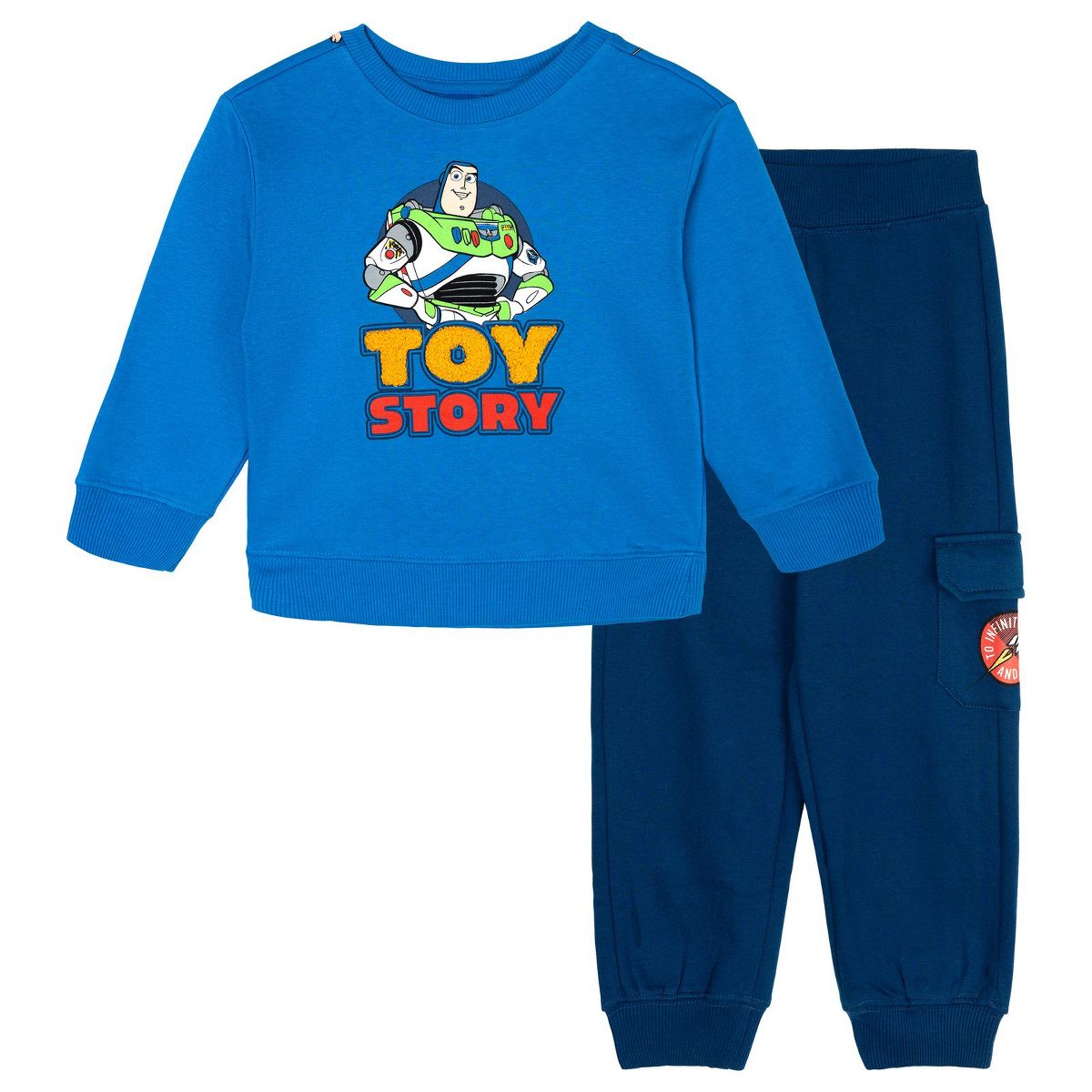 Disney Baby Boys' Fleece Sweatshirt and Plush Pants Set Infant