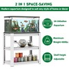 NicBex 31.5"H 3 Tier Metal Storage Shelves,20-30 Gallon Fish Tank Stand,Adjustable Storage Rack for Home Office - 3 of 4
