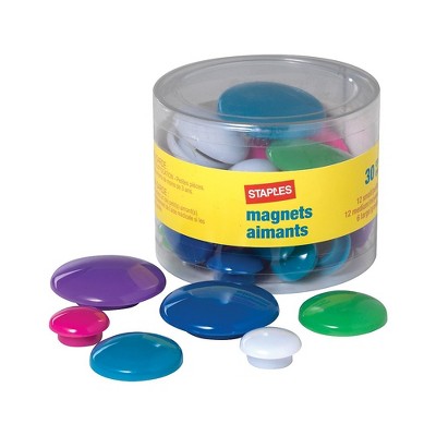 Staples Assorted Size/Color Magnets (40085-CC) 382835