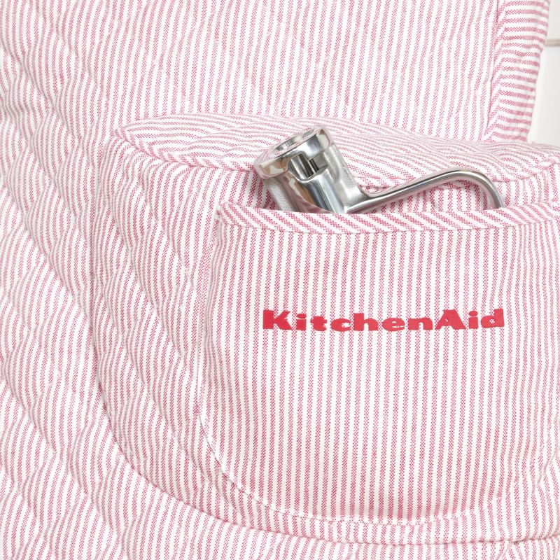 KitchenAid Fitted Tilt-Head Ticking Stripe Stand Mixer Cover with Storage Pocket, 2 of 11