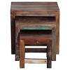 3pc Reclaimed Wood Nesting Tables Natural - Timbergirl: Rectangle Shape, No Assembly Required - 4 of 4