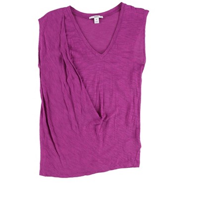 bar III Womens SS Twist Slub Basic T-Shirt