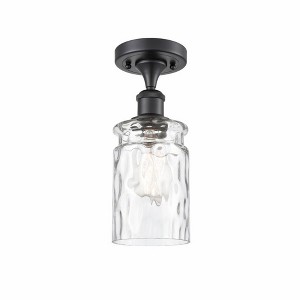Candor - 1 Light Semi-Flush Mount In Industrial Style-13 Inches Tall and 4.75 Inches Wide - 1 of 1