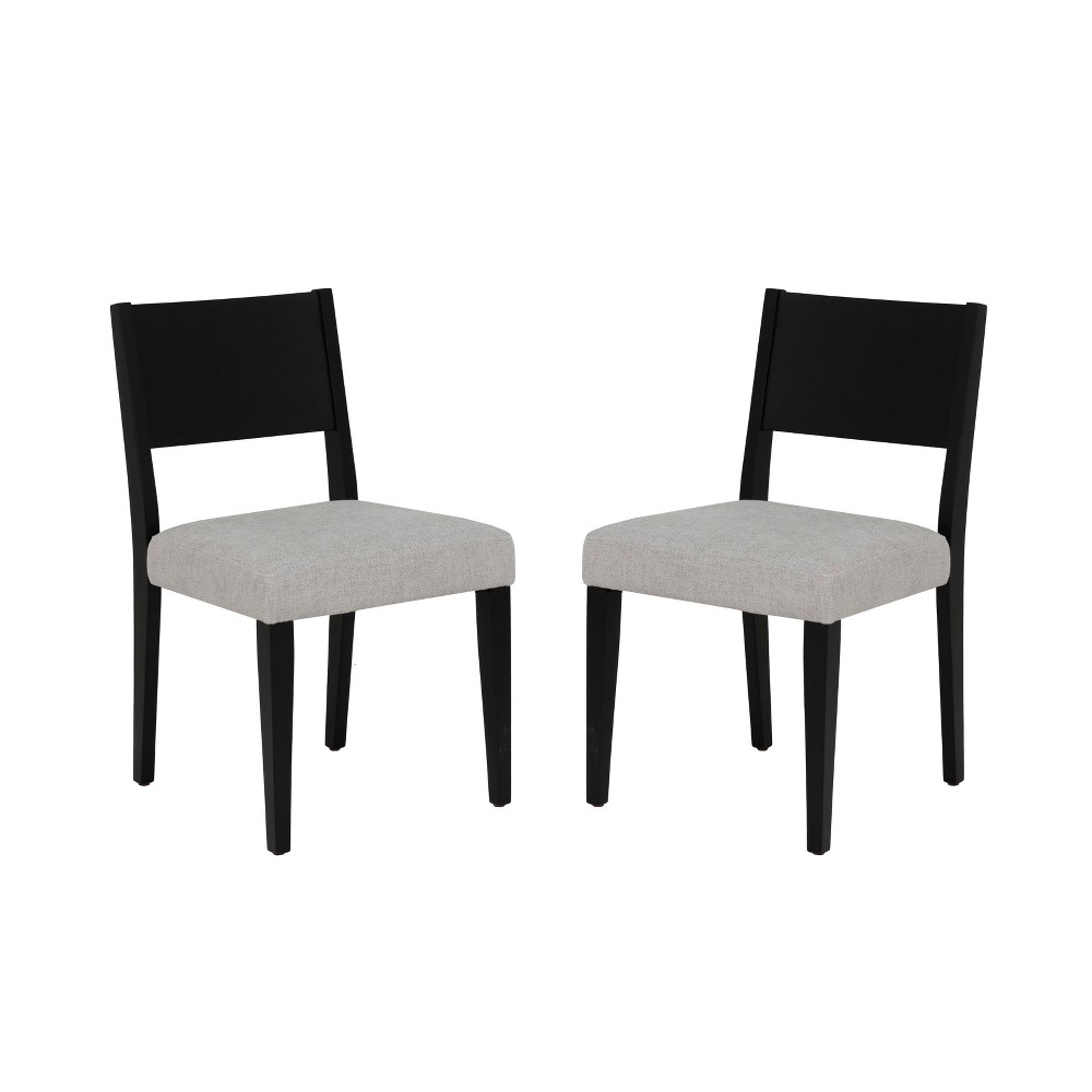 Powell Cadence Upholstered Dining Chair Black