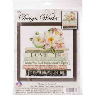 Design Works Counted Cross Stitch Kit 10"X10"-Love Is (14 Count)