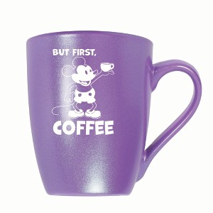 Elanze Designs But First Coffee 10 ounce New Bone China Coffee Tea Cup Mug, Passion Purple - 1 of 4