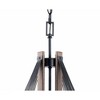 Brio Lighting Zenith 4 - Light Pendant in  Wood/Black - 4 of 4