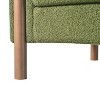 CAVINAS Plush Teddy Fabric Accent Chair,Curved Armrests with Wooden Legs,Armchair for Living Room,Bedroom - 4 of 4