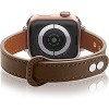 Worryfree Gadgets Leather Thin Bands for Apple Watch 38mm 40mm 41mm iWatch Series 8 7 6 SE 5 4 3 2 1 - Assorted Colors - 2 of 4