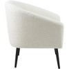 Meridian Furniture,Barlow White Faux Sheepskin Fur Accent Chair - 3 of 4