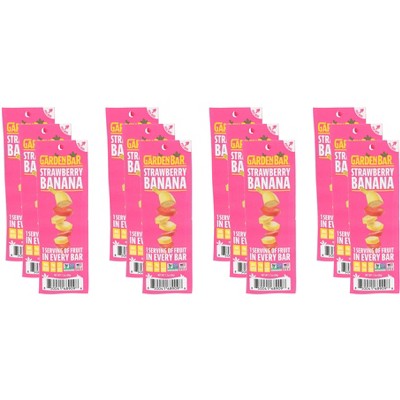 Garden Bar Strawberry Banana Snack Bar - Pack of 12 - 1.1
