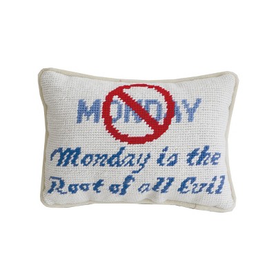 C&F Home 6.5" x 9" The Root Needlepoint Small Petite Throw Pillow