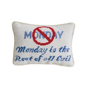 C&F Home 6.5" x 9" The Root Needlepoint Small Petite Throw Pillow - 1 of 4