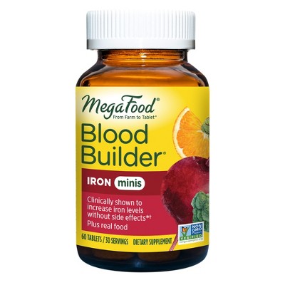 MegaFood Blood Builder Mini Vegan Supplement - 60ct