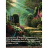 Manual Woodworks and Weavers Thomas Kinkade Throw – Garden of Grace Tapestry Blanket with Verse, 50x60 in Cotton - 2 of 3