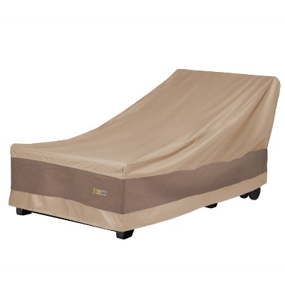 Duck Covers Brown 72" Elegant Waterproof Patio Chaise Lounge Cover