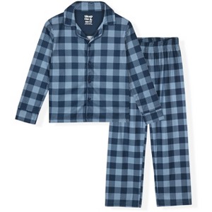 Sleep On It Boys Pajama 2-Piece Jersey Coat Set - 1 of 4