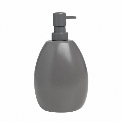 Charcoal Ceramic Soap Pump with Scrubby Holder