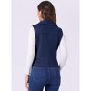 INSPIRE CHIC Women's Faux Suede Casual Sleeveless Biker Vest Jacket - 4 of 4