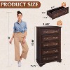 GALAXHERO Farmhouse Wood Dresser – 5 Deep Drawer Chest with Roman Metal Handles, Storage Unit for Bedroom & Living Room - 3 of 4