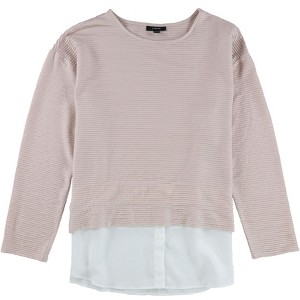 Alfani Womens Layered-Look Colorblocked Pullover Blouse - 1 of 1