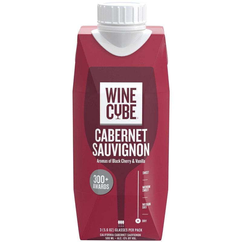 Cabernet Sauvignon Red Wine - 500ml Carton - Wine Cube&#8482;, 1 of 6