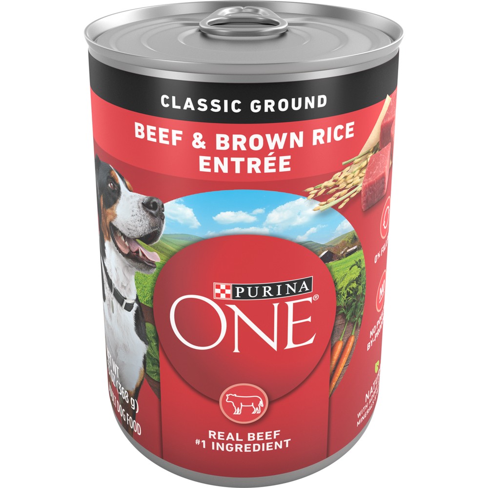 UPC 017800125925 product image for Purina ONE SmartBlend Classic Ground Wet Dog Food Beef & Brown Rice Entrée - 13o | upcitemdb.com