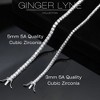 Tennis Necklace for Women Sterling Silver 3mm or 5mm Cubic Zirconia 16 or 18" Lengths by Ginger Lyne - 4 of 4