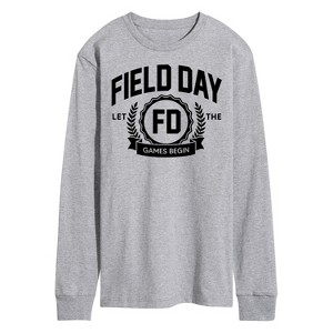 Men's - Instant Message - Field Day Collegiate Long Sleeve Graphic T-Shirt - 1 of 4