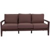 Courtyard Casual Bridgeport II Sofa Stained Eucalyptus Wood KD  Sunbrella Fabric - 4 of 4