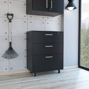 NicBex 3-Drawer Mobile File Cabinet Contemporary Under Desk Storage Filing Cabinet Office Cabinet for Home, Office - 1 of 4