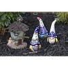 Blue Rose Polish Pottery 45E WR Unikat Gnome Luminary - 2 of 2